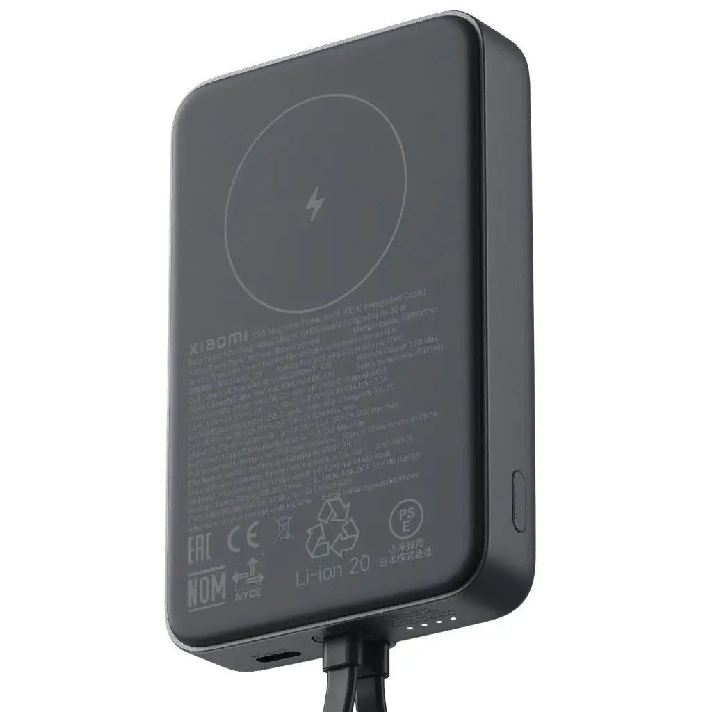 Xiaomi 33W Power Bank | 10 000 mAh | Grey | Nanodog.net